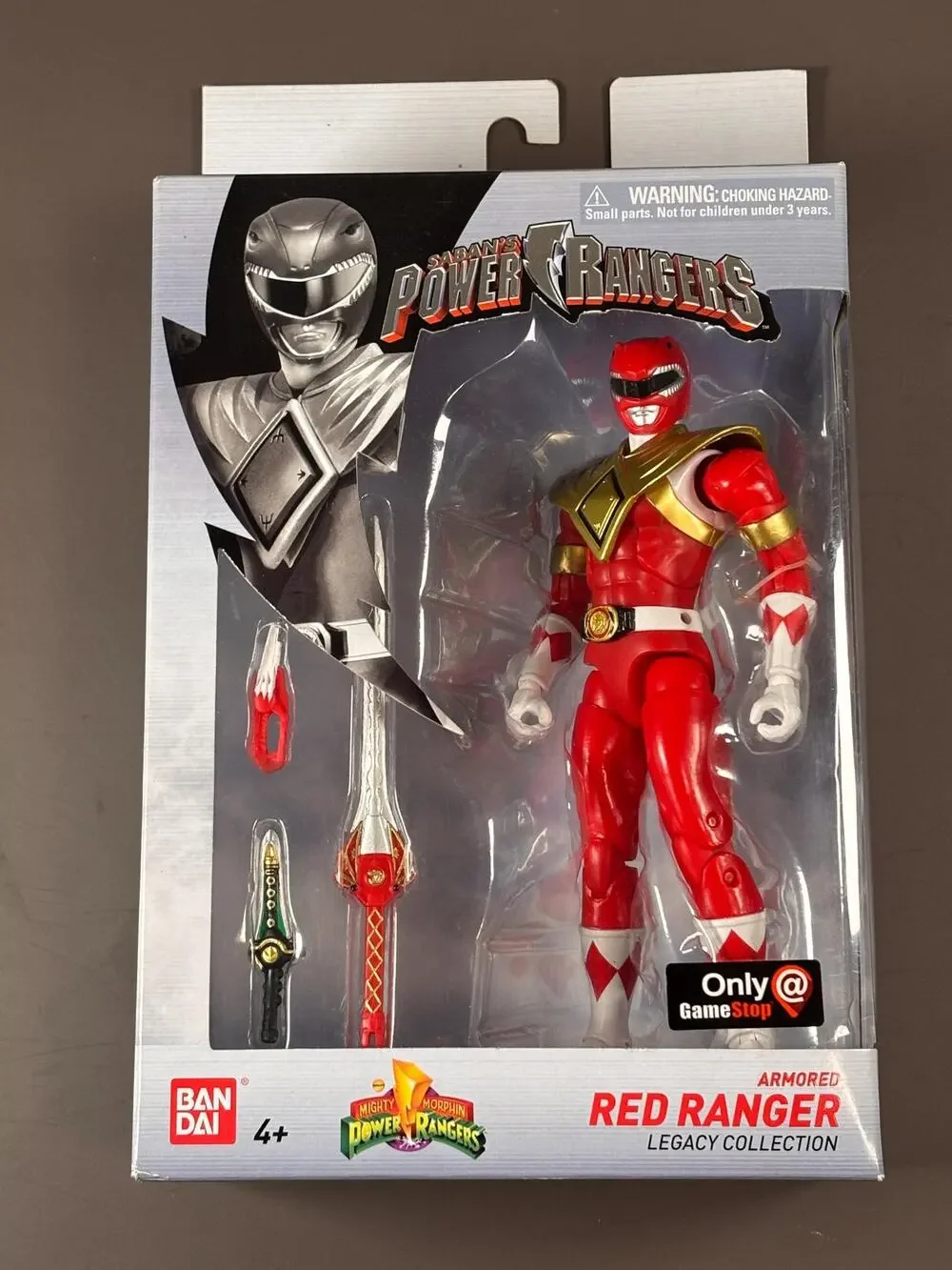 Power Rangers Legacy Armored Red Ranger Figure Game Stop Exclusive Bandai 2018